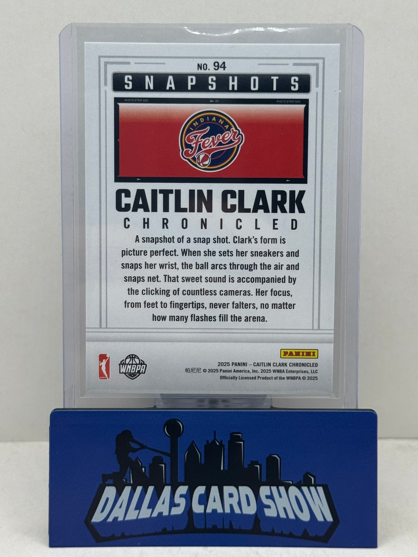 2025 Panini Catlin Clark Chronicled #94 Caitlin Clark Snapshots Blue /199