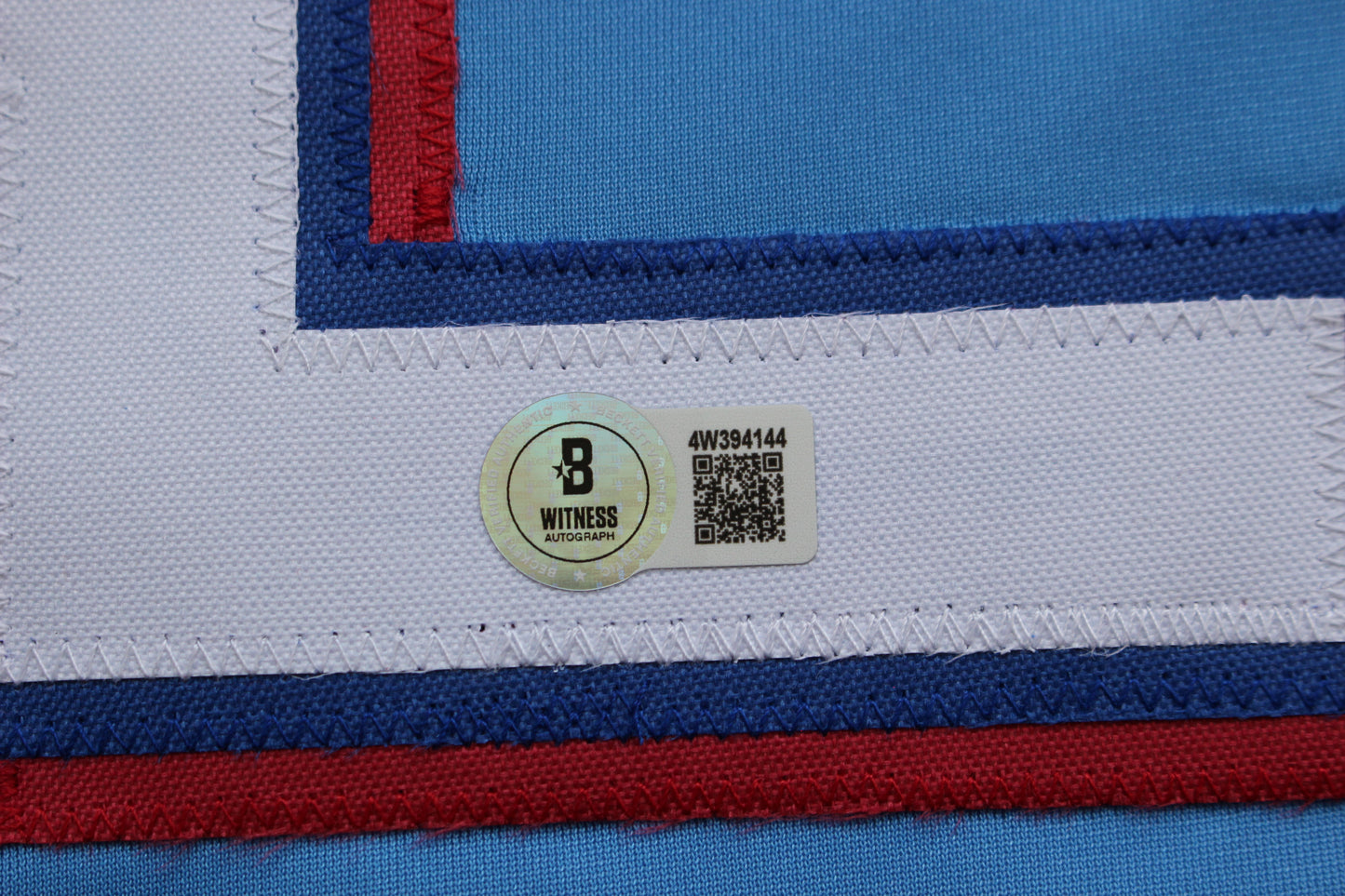 EVAN CARTER TEXAS RANGERS SIGNED ALT LIGHT BLUE JERSET BAS COA