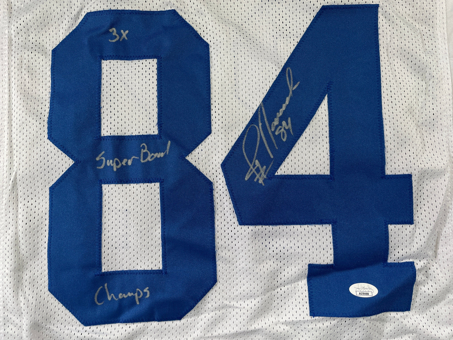 JAY NOVACEK DALLAS COWBOYS SIGNED HOME JERSEY w/INSC Wyoming JSA