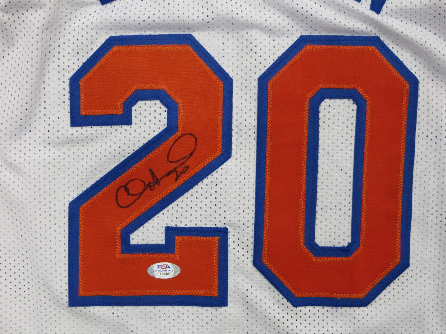 ALLAN HOUSTON NEW YORK KNICKS SIGNED JERSEY PSA COA