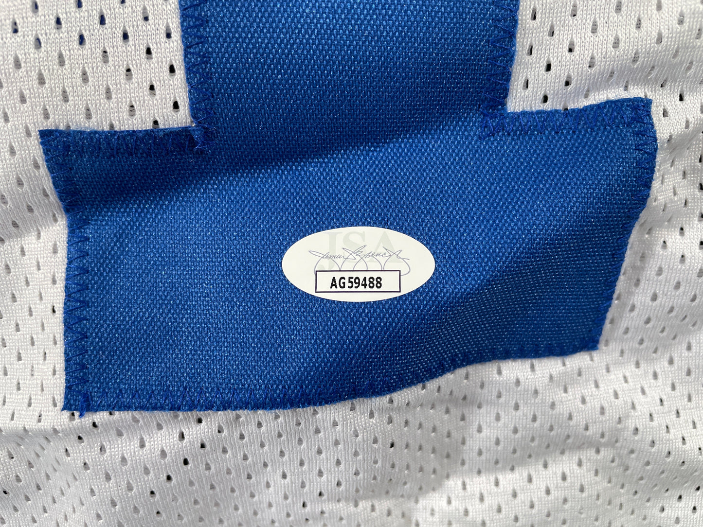 JAY NOVACEK DALLAS COWBOYS SIGNED HOME JERSEY w/INSC Wyoming JSA