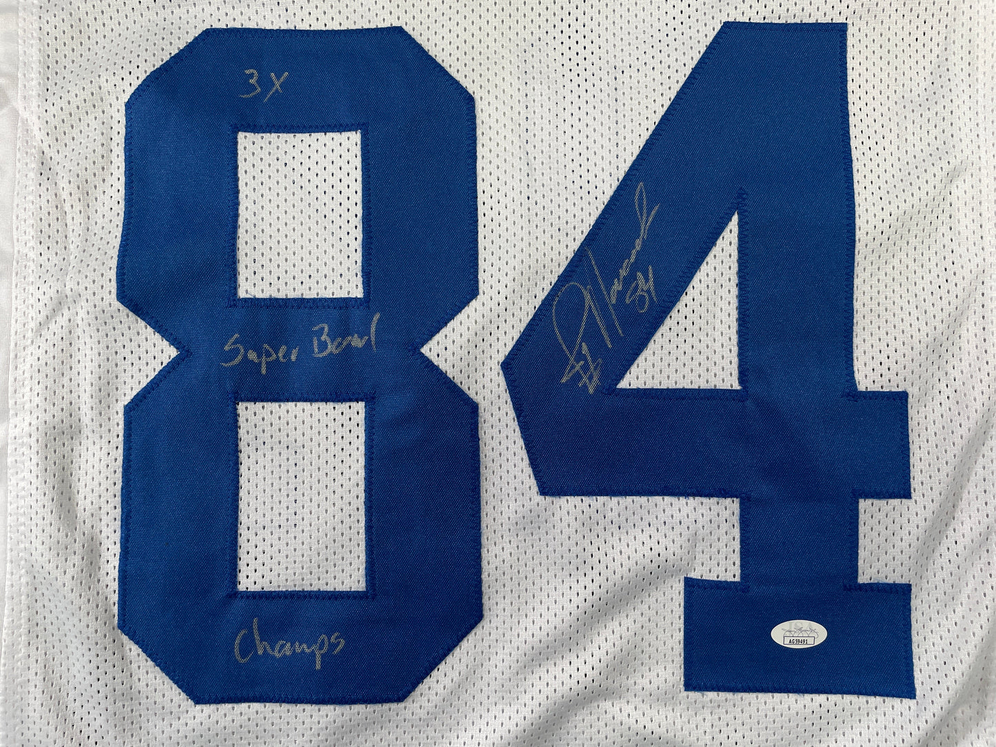 JAY NOVACEK DALLAS COWBOYS SIGNED HOME JERSEY w/INSC Wyoming JSA