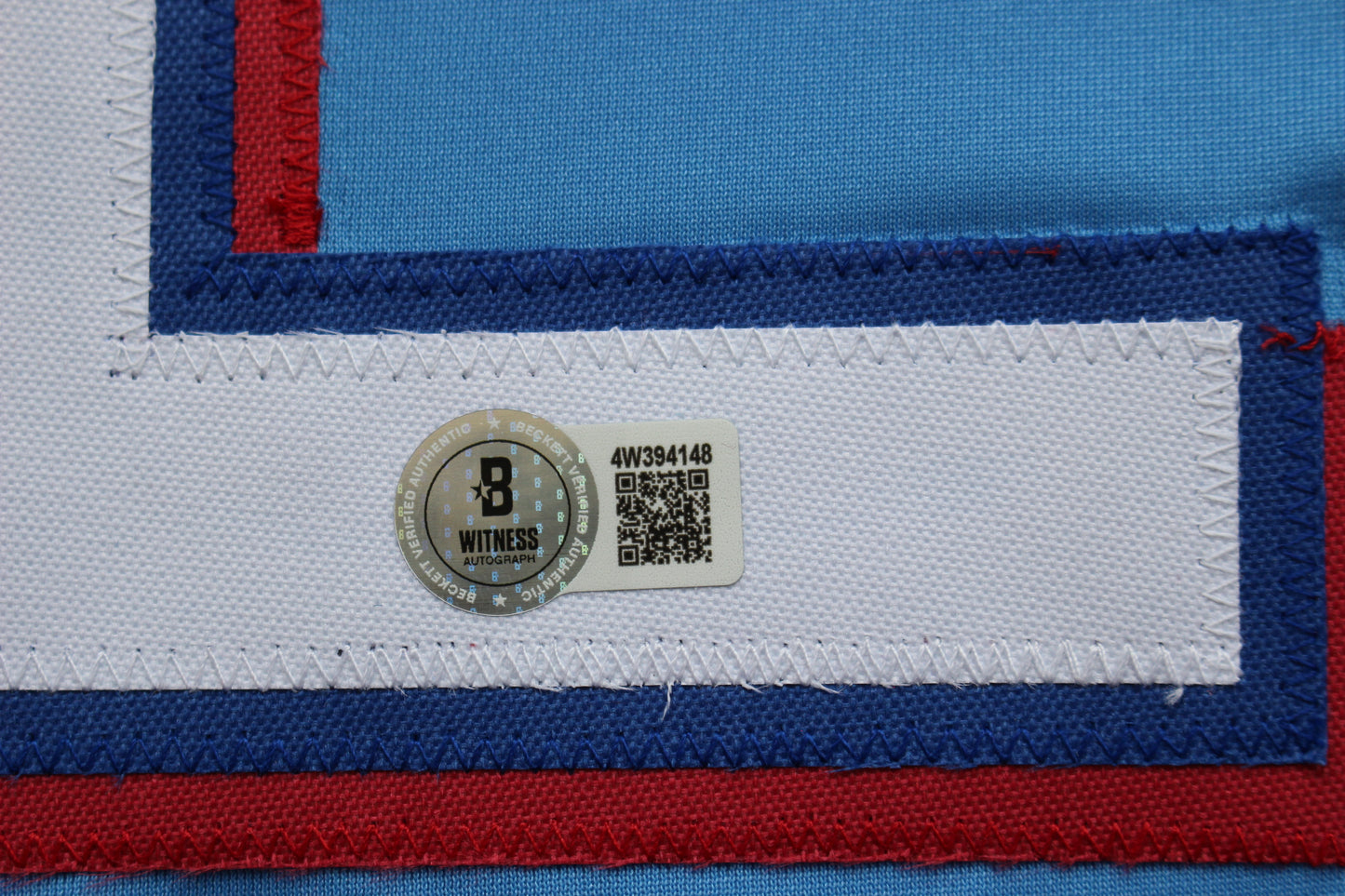 EVAN CARTER TEXAS RANGERS SIGNED ALT LIGHT BLUE JERSET BAS COA