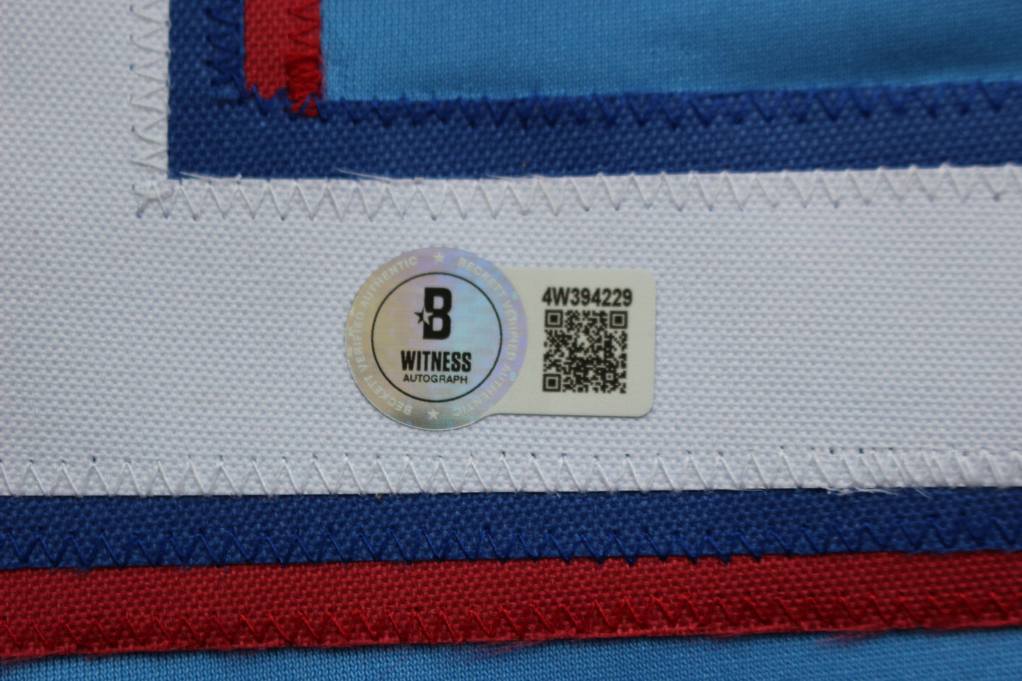 EVAN CARTER TEXAS RANGERS SIGNED ALT LIGHT BLUE JERSET BAS COA