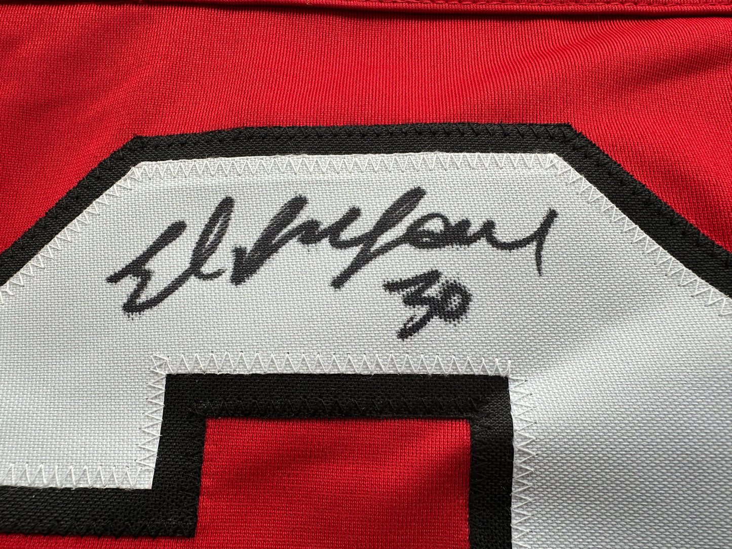 ED BELFOUR SIGNED RED Chicago Black Hawks Jersey BAS
