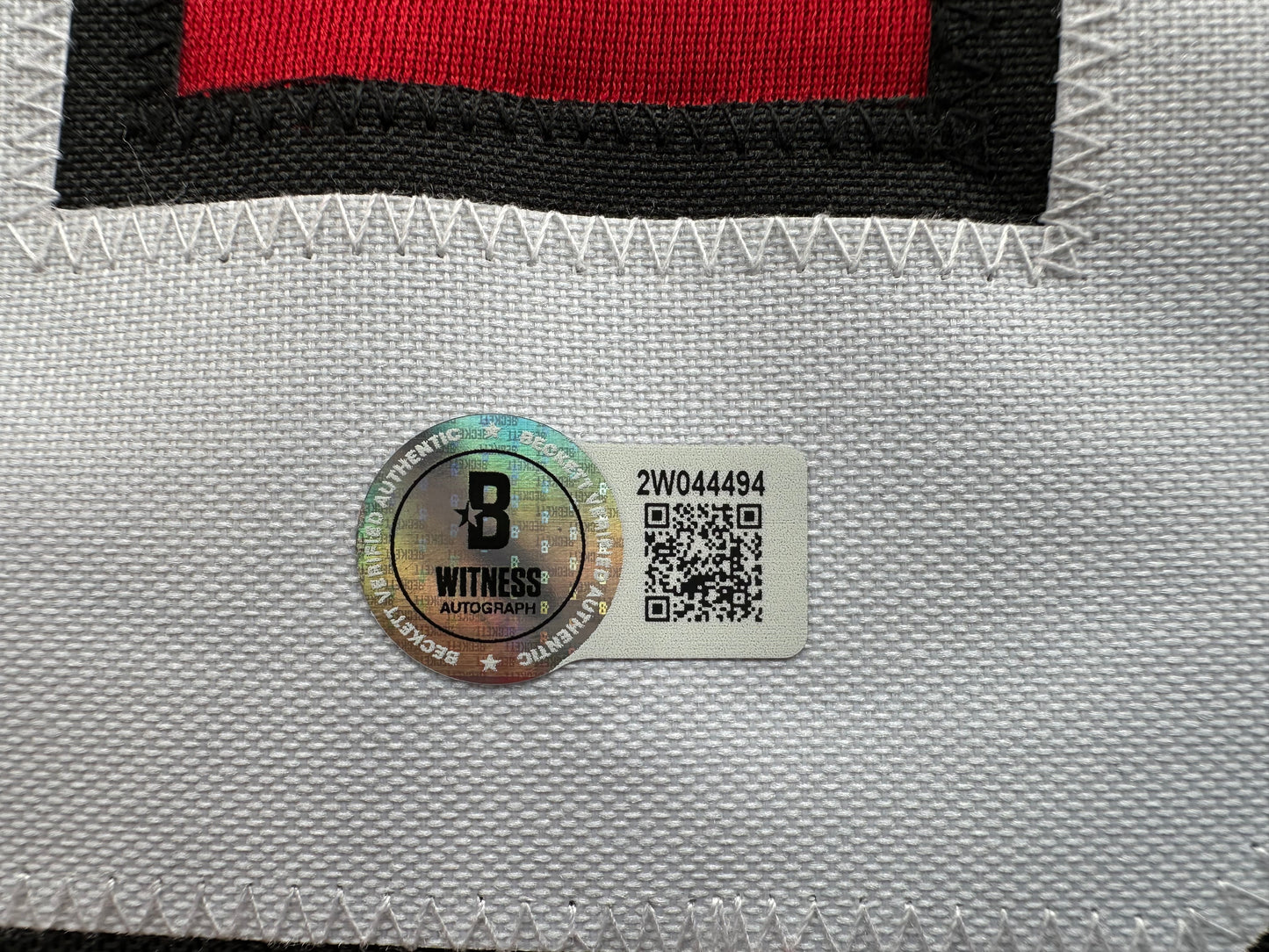 ED BELFOUR SIGNED RED Chicago Black Hawks Jersey BAS