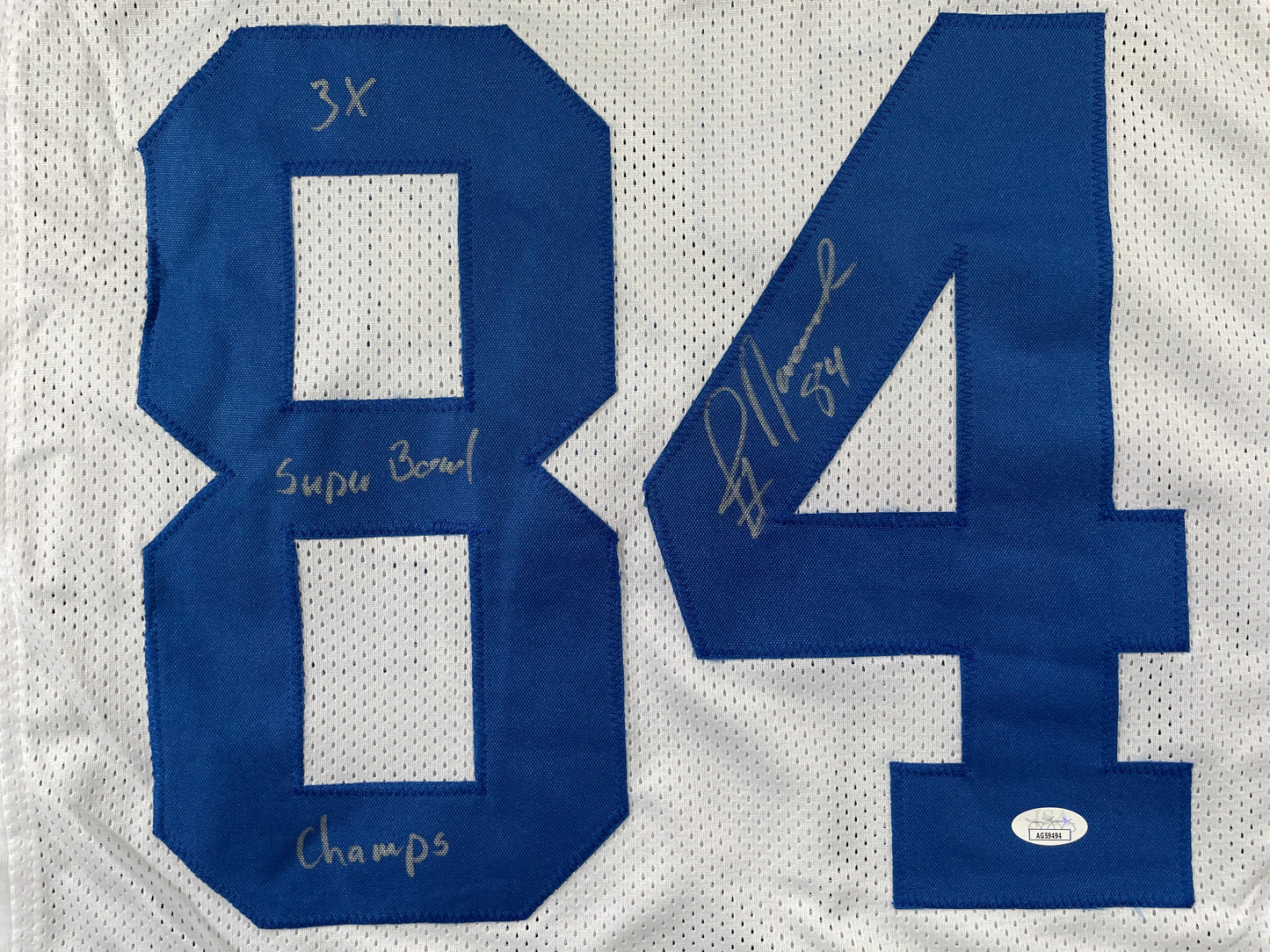 JAY NOVACEK DALLAS COWBOYS SIGNED HOME JERSEY w/INSC Wyoming JSA