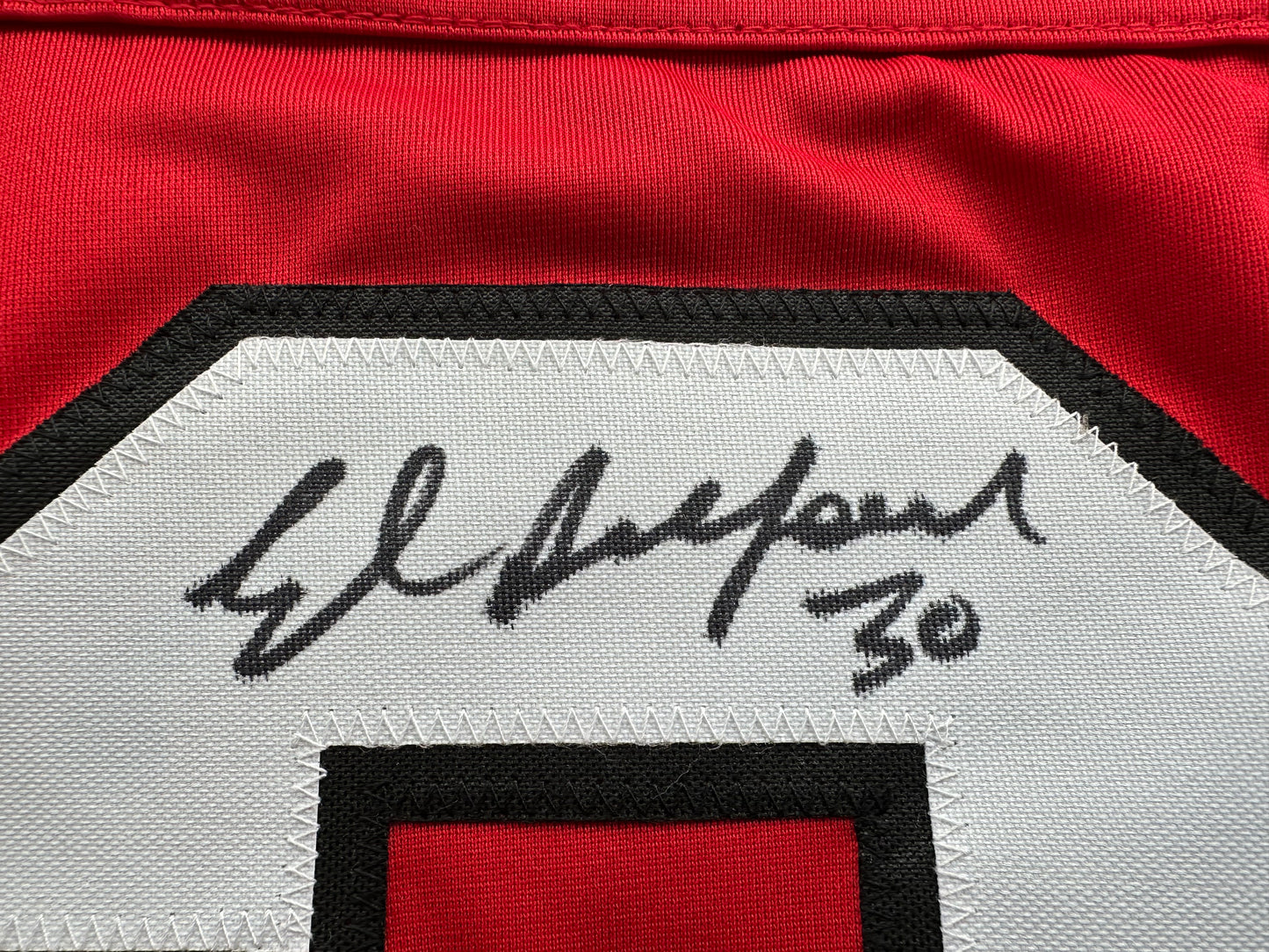 ED BELFOUR SIGNED RED Chicago Black Hawks Jersey BAS