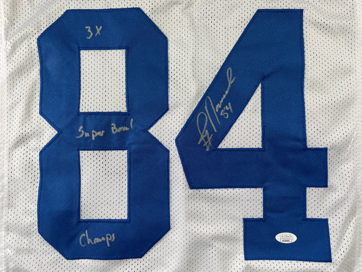 JAY NOVACEK DALLAS COWBOYS SIGNED HOME JERSEY w/INSC Wyoming JSA