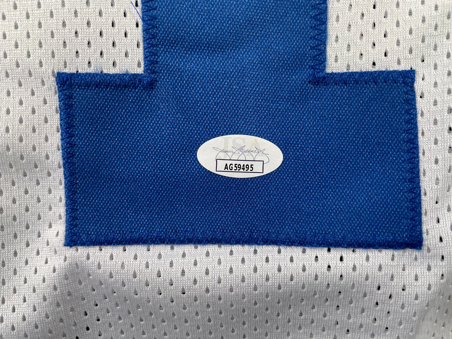 JAY NOVACEK DALLAS COWBOYS SIGNED HOME JERSEY w/INSC Wyoming JSA