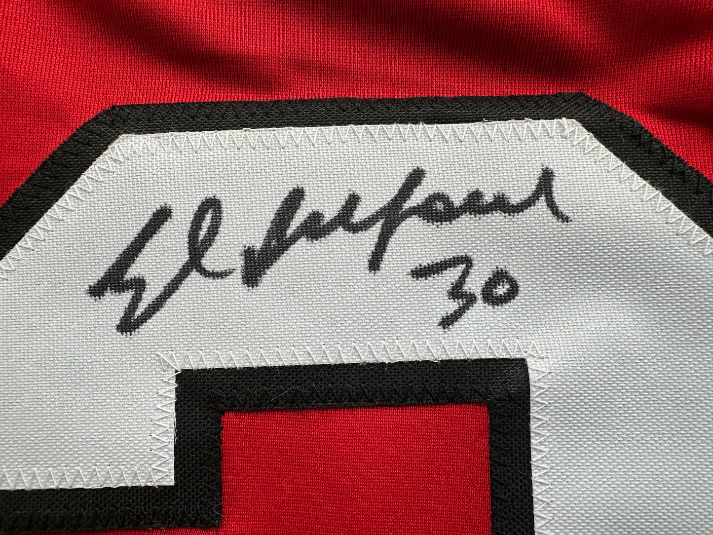 ED BELFOUR SIGNED RED Chicago Black Hawks Jersey BAS