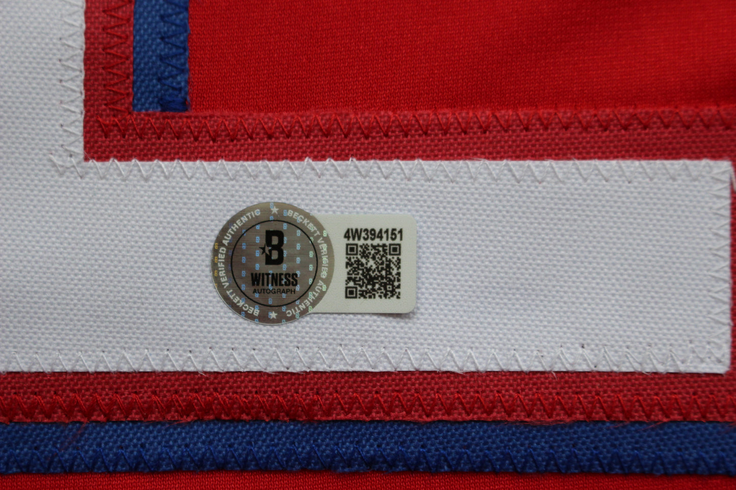 EVAN CARTER TEXAS RANGERS SIGNED RED JERSEY BAS COA