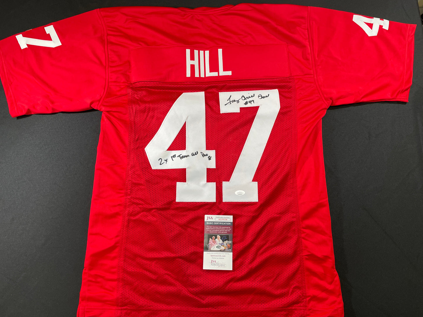 TONY HILL STANFORD CARDINAL SIGNED JERSEY Cowboys w/2x1stTeamAllPac8 JSA