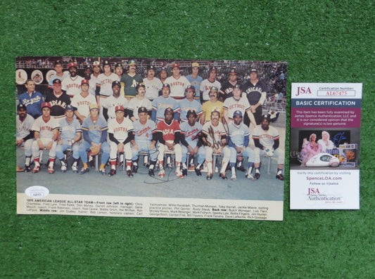 GEORGE BRETT BOBBY GRICH SIGNED ROYALS ORIOLES 1976 AL All-Star Team JSA COA