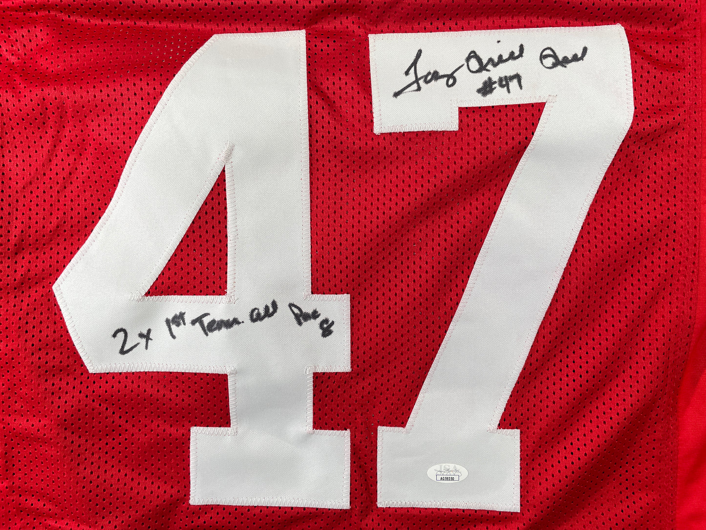 TONY HILL STANFORD CARDINAL SIGNED JERSEY Cowboys w/2x1stTeamAllPac8 JSA