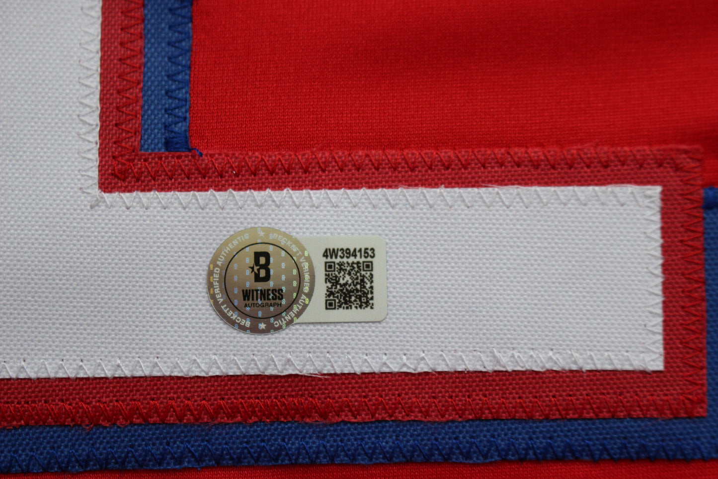 EVAN CARTER TEXAS RANGERS SIGNED RED JERSEY BAS COA