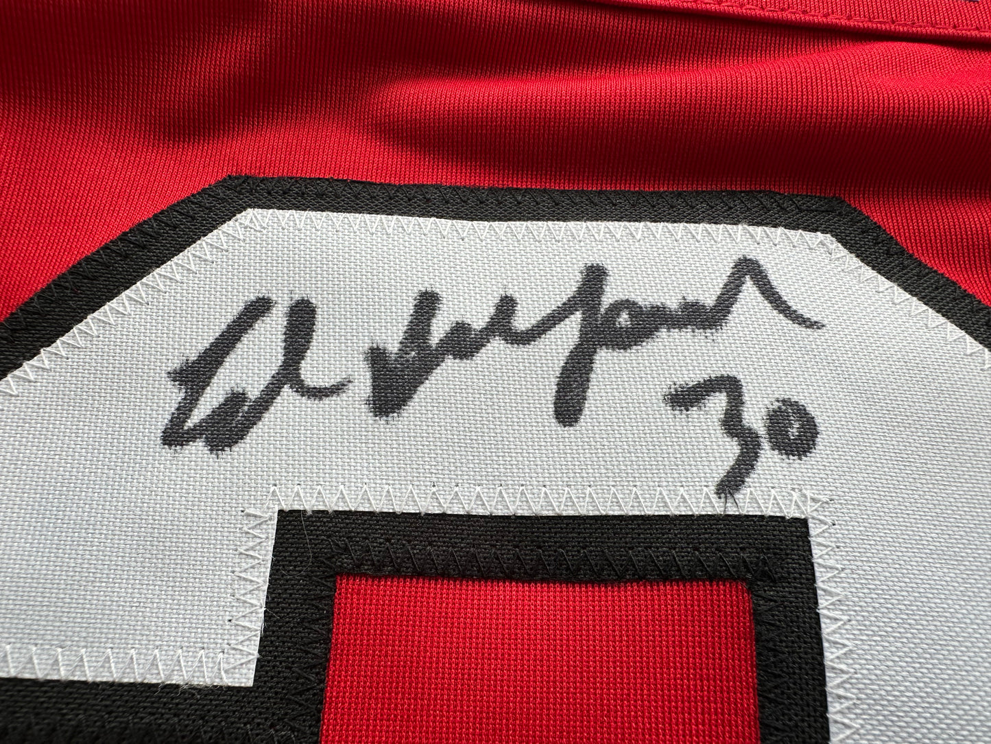 ED BELFOUR SIGNED RED Chicago Black Hawks Jersey BAS