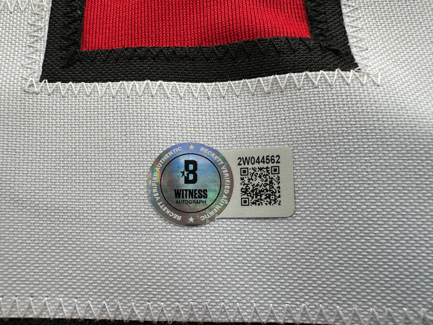 ED BELFOUR SIGNED RED Chicago Black Hawks Jersey BAS