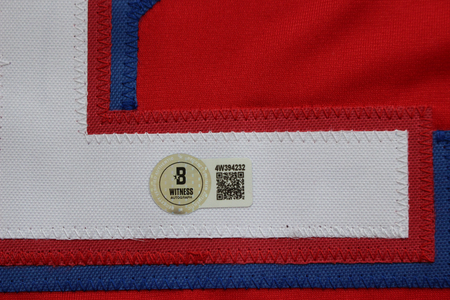 EVAN CARTER TEXAS RANGERS SIGNED RED JERSEY BAS COA