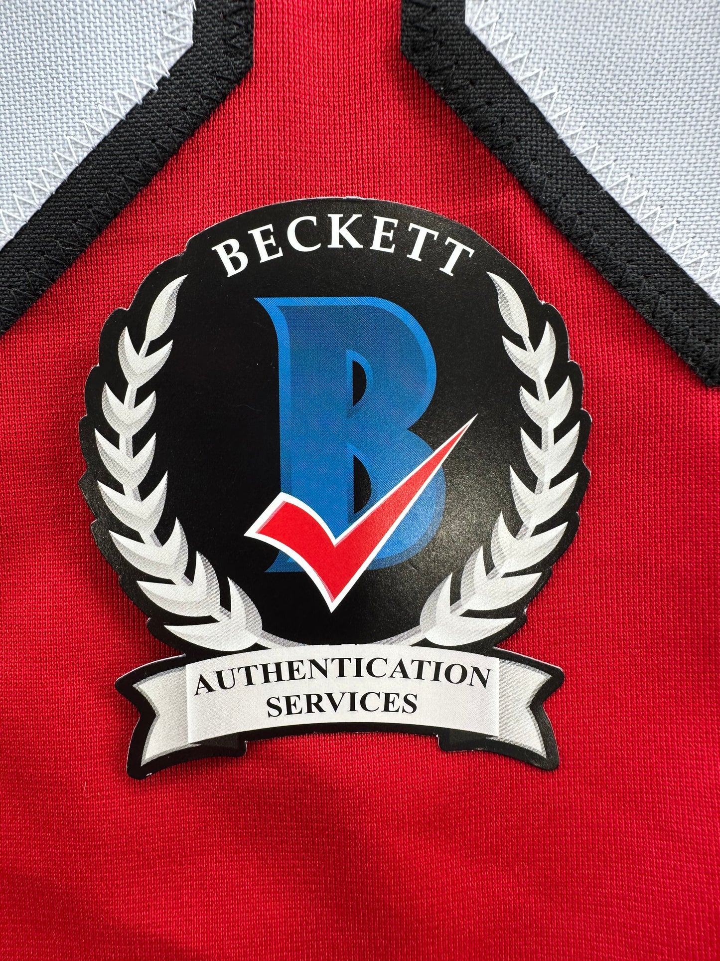 ED BELFOUR SIGNED RED Chicago Black Hawks Jersey BAS