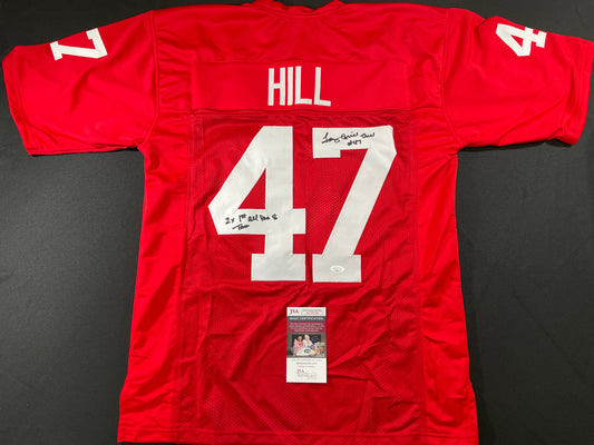 TONY HILL STANFORD CARDINAL SIGNED JERSEY Cowboys w/2x1stTeamAllPac8 JSA