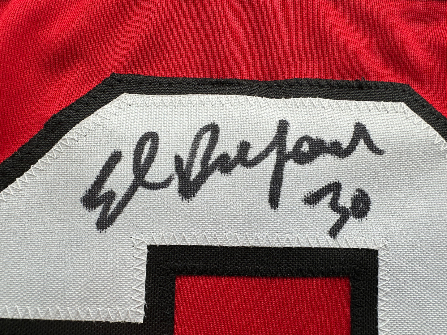 ED BELFOUR SIGNED RED Chicago Black Hawks Jersey BAS