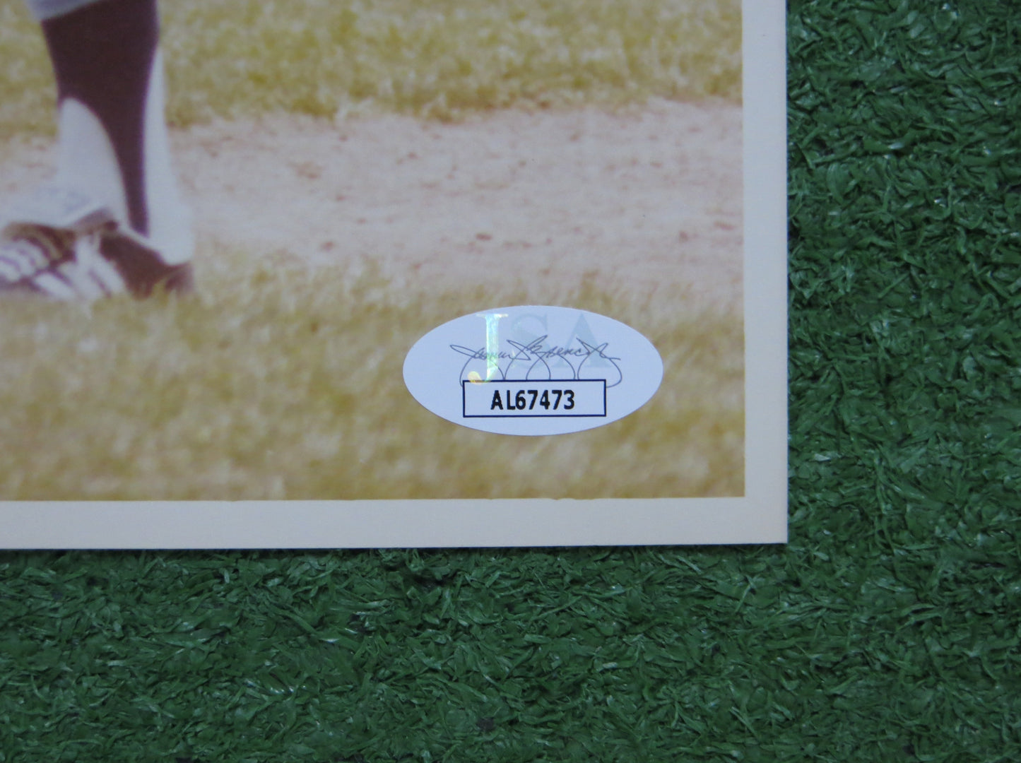 FRED PATEK KANSAS CITY ROYALS SIGNED PHOTO JSA COA