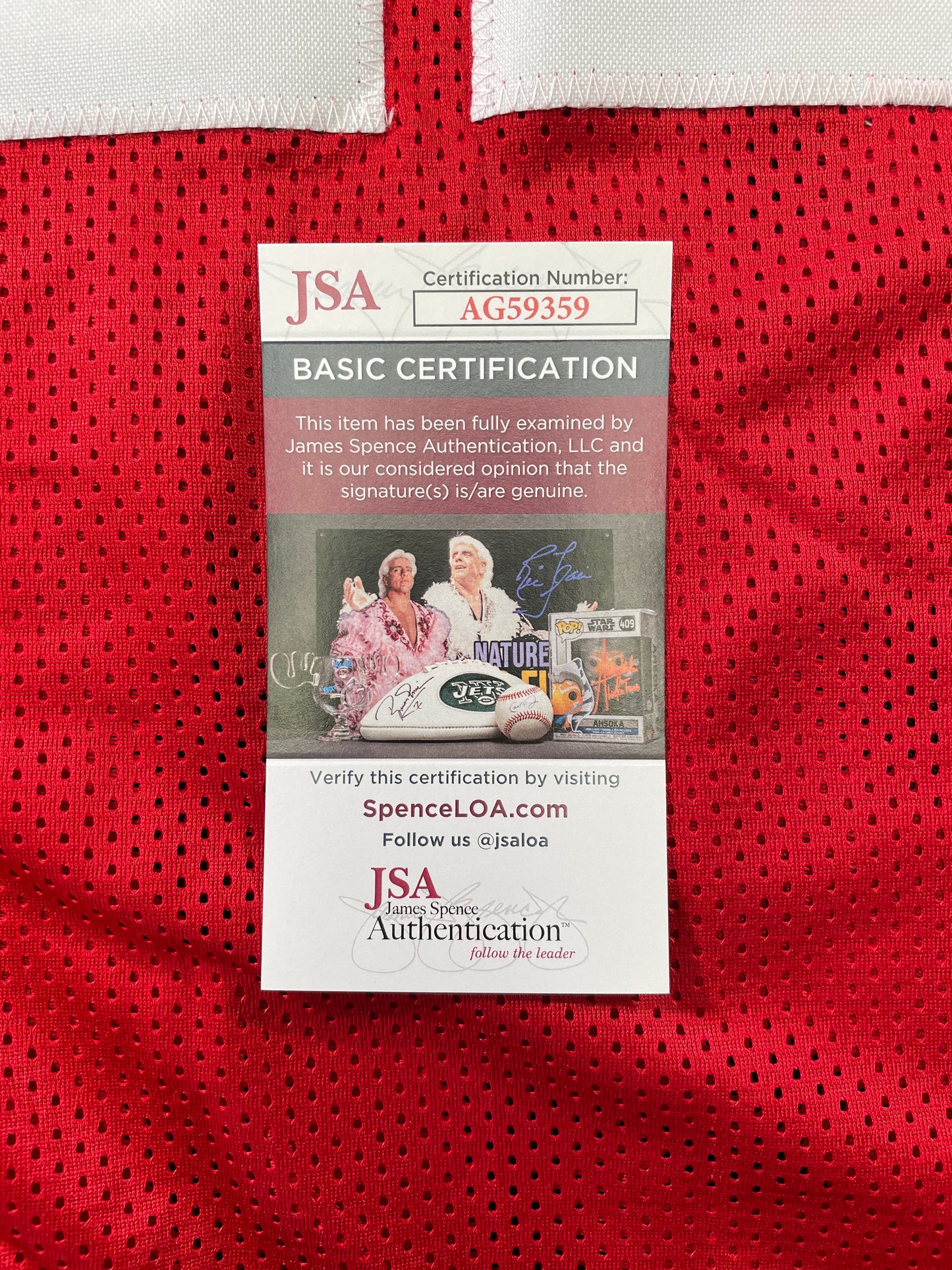 TONY HILL STANFORD CARDINAL SIGNED JERSEY Cowboys w/2x1stTeamAllPac8 JSA