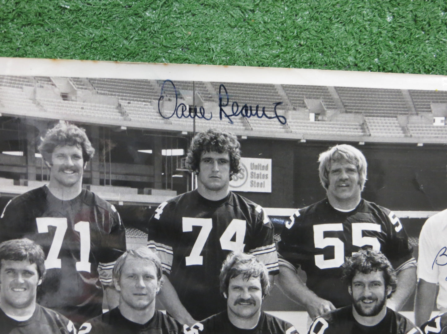 PITTSBURGH STEELERS The Labor Gang SIGNED PHOTO Mike Webster Clack Mullins JSA