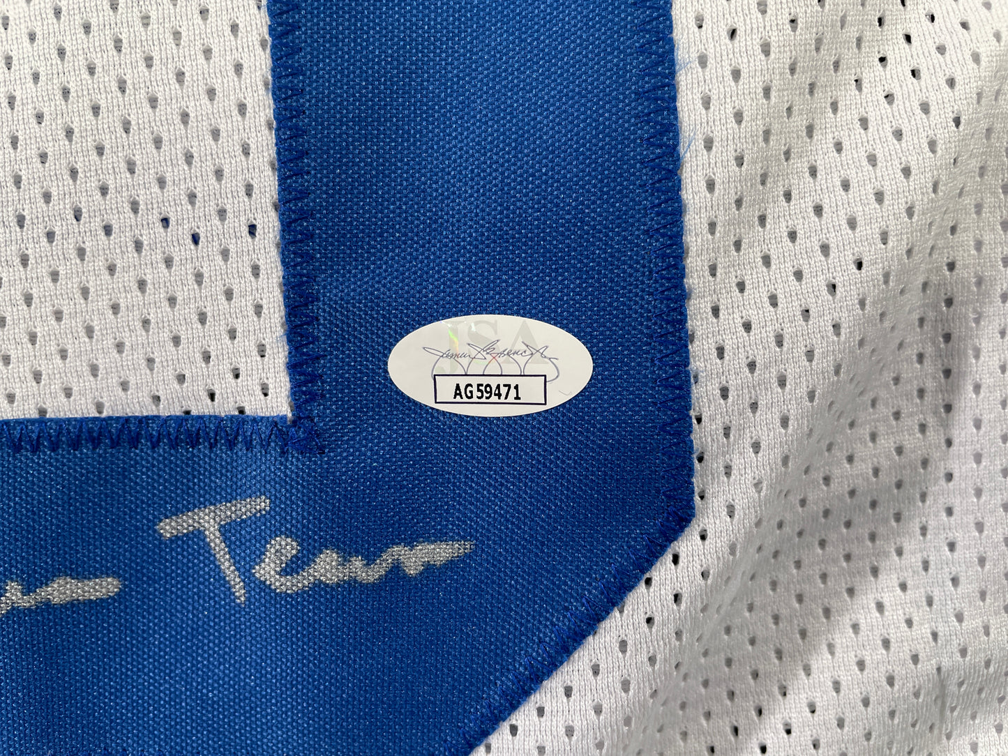 TONY HILL DALLAS COWBOYS SIGNED WHITE JERSEY w/SB Champ XII JSA COA