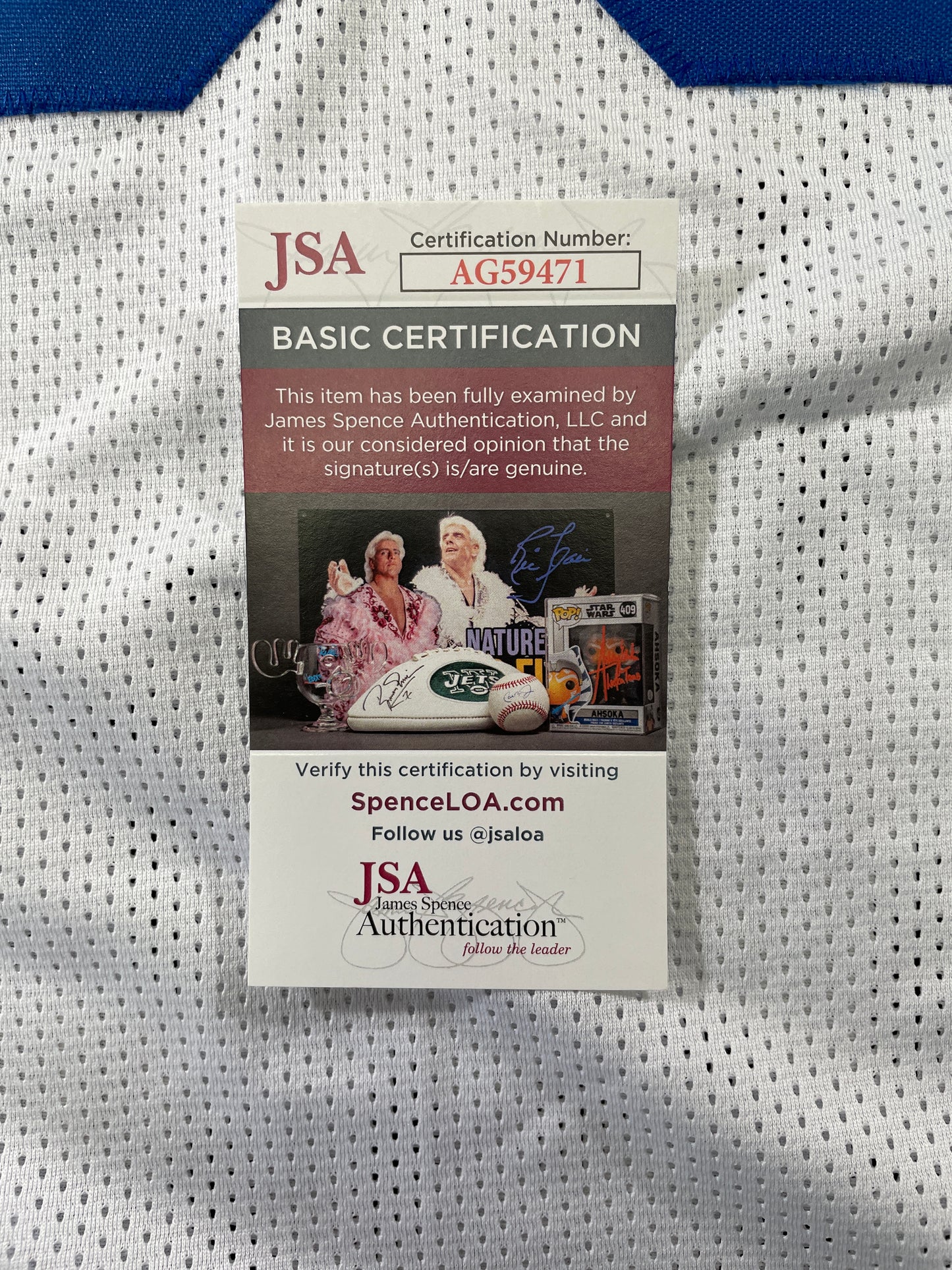 TONY HILL DALLAS COWBOYS SIGNED WHITE JERSEY w/SB Champ XII JSA COA