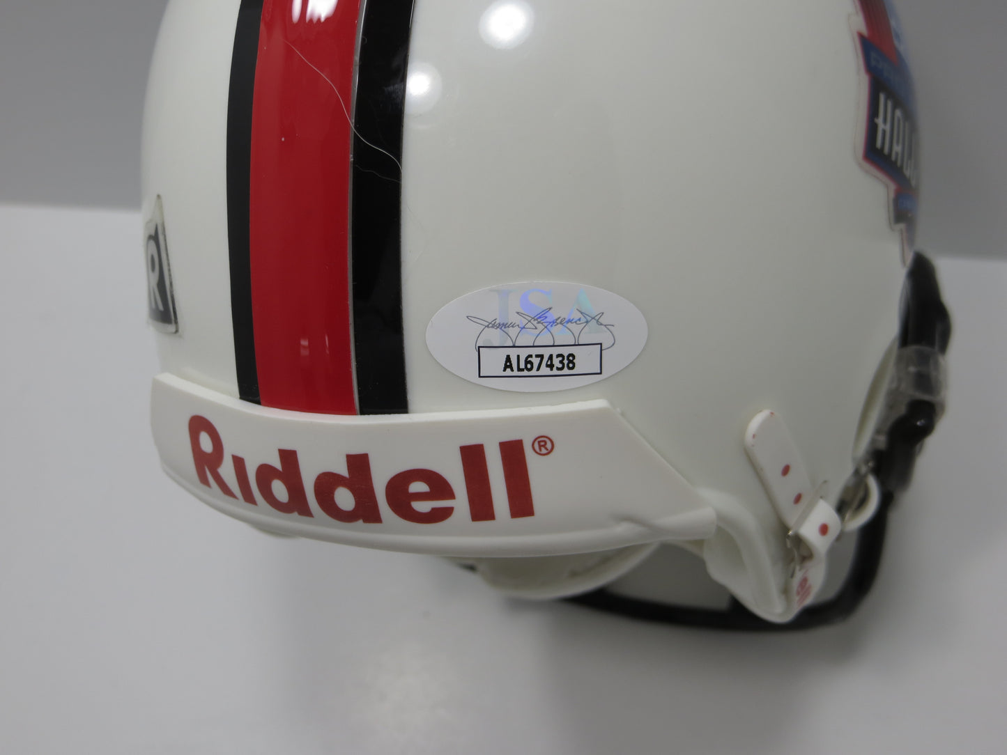 JOHN STALLWORTH PITTSBURGH STEELERS SIGNED NFL Hall of Fame MINI HELMET JSA