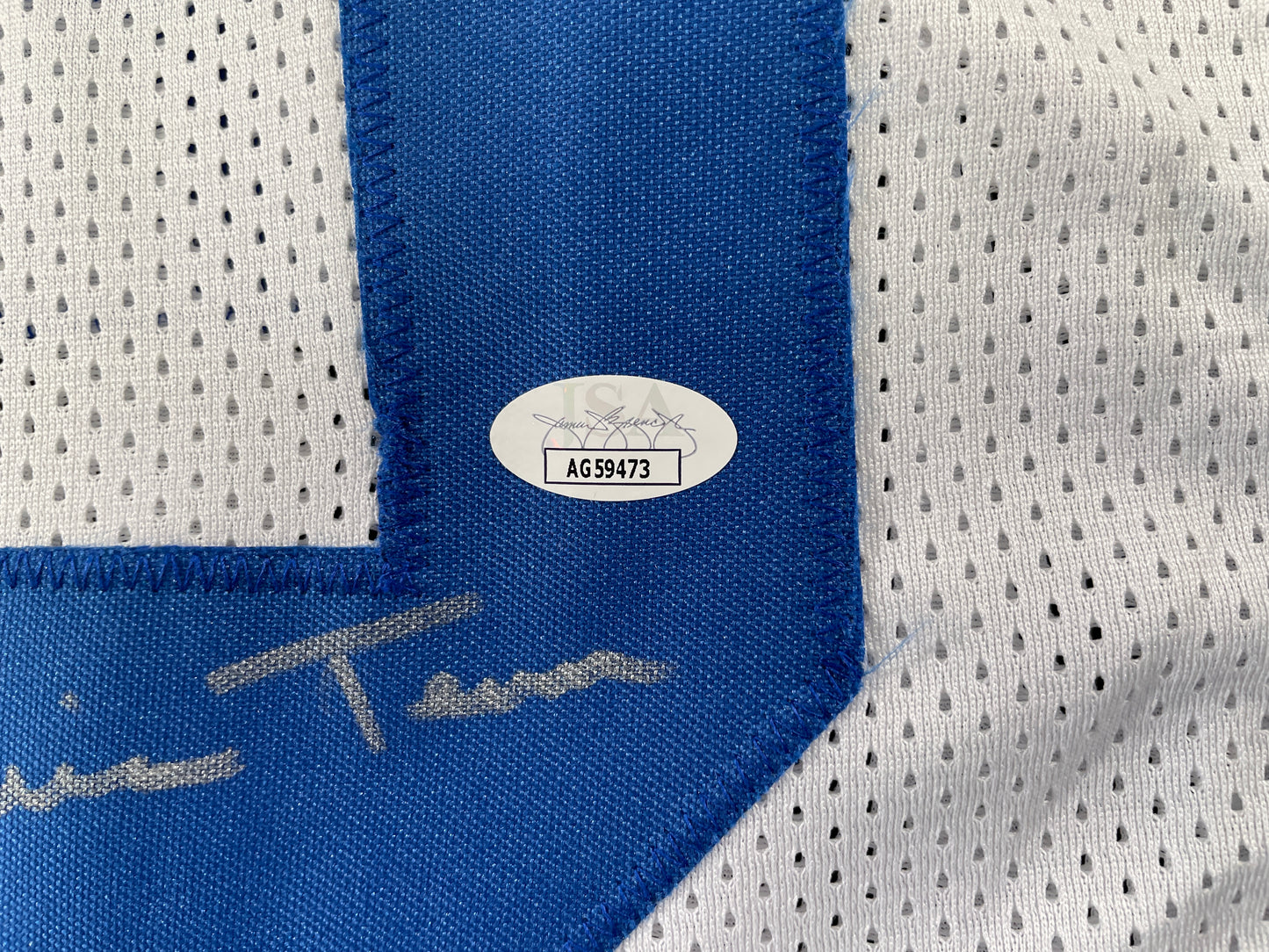 TONY HILL DALLAS COWBOYS SIGNED WHITE JERSEY w/SB Champ XII JSA COA