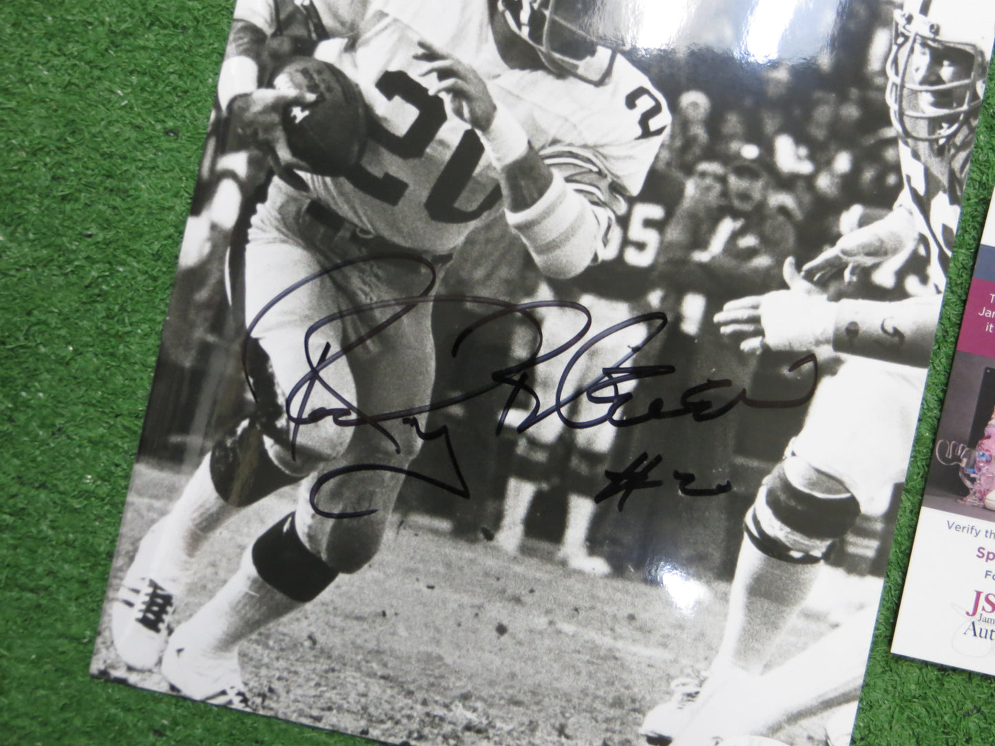 ROCKY BLEIER PITTSBURGH STEELERS SIGNED 8x10 PHOTO JSA COA