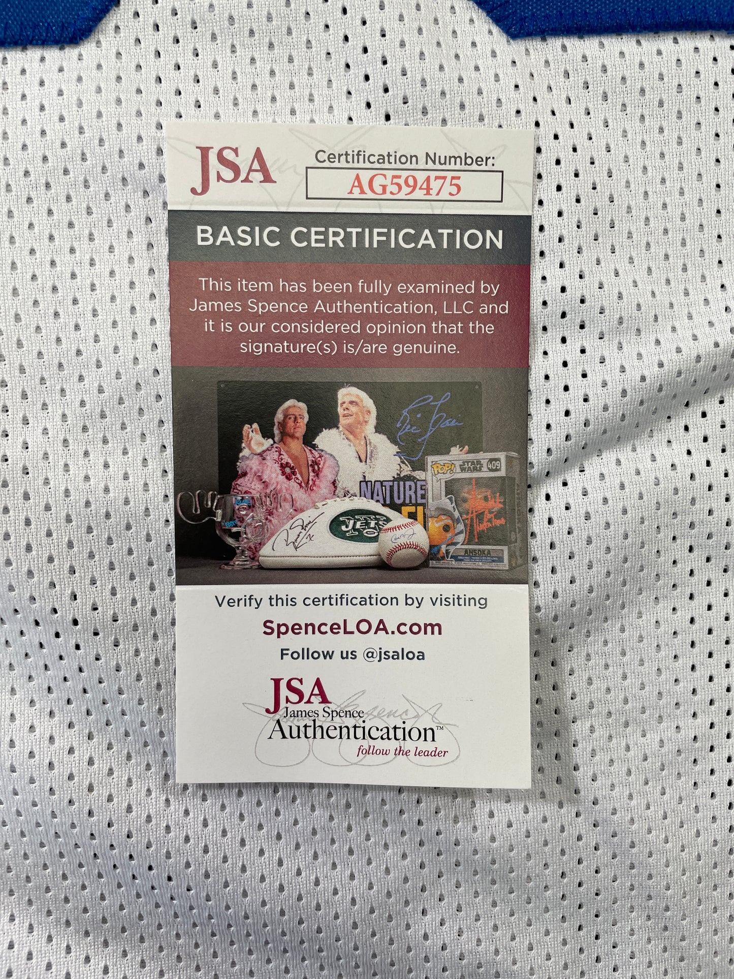 TONY HILL DALLAS COWBOYS SIGNED WHITE JERSEY w/SB Champ XII JSA COA