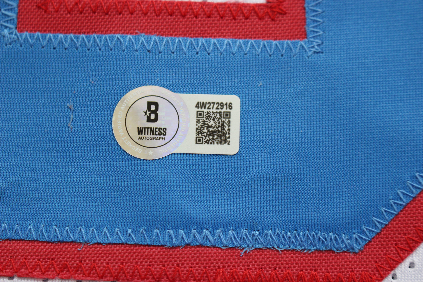 ROBERT BRAZILE HOUSTON OILERS SIGNED HOME FOOTBALL JERSEY w/HOF 18 BAS