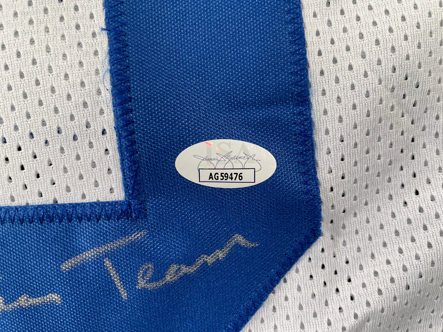 TONY HILL DALLAS COWBOYS SIGNED WHITE JERSEY w/SB Champ XII JSA COA