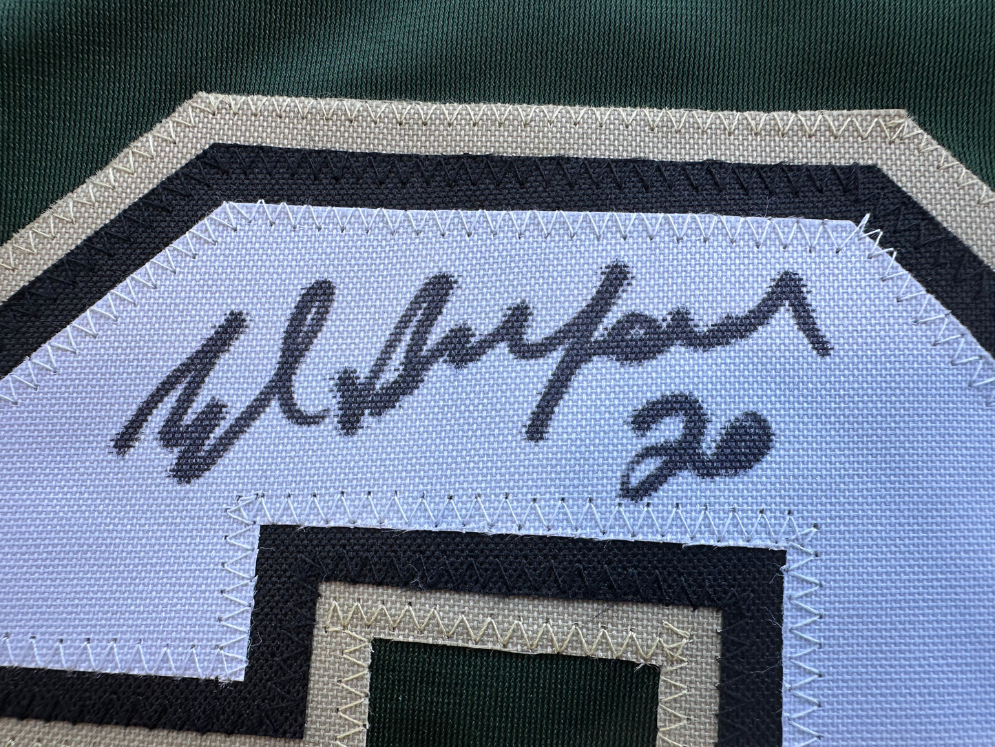 ED BELFOUR SIGNED GREEN HOCKEY JERSEY Dallas Stars BAS