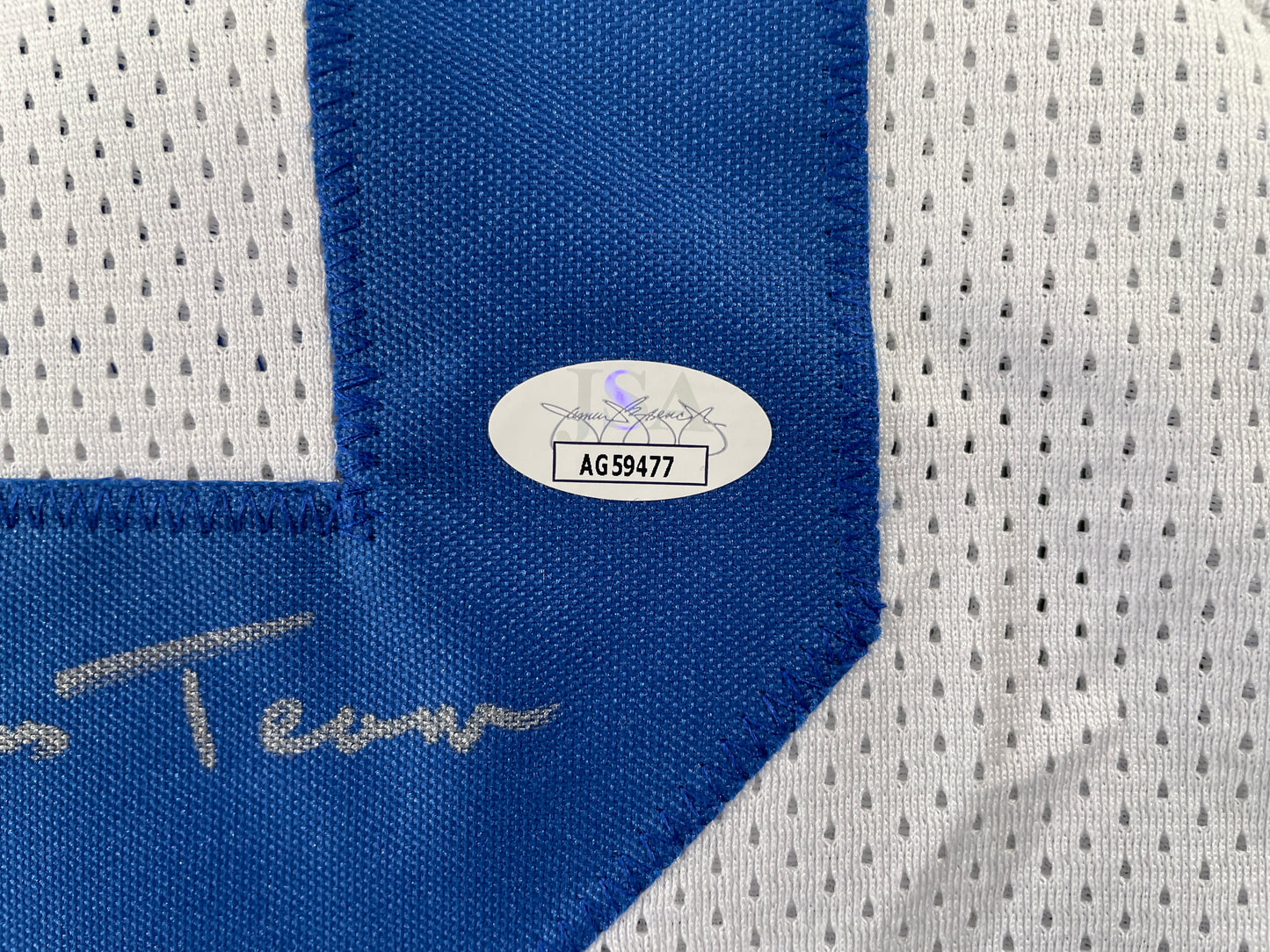 TONY HILL DALLAS COWBOYS SIGNED WHITE JERSEY w/SB Champ XII JSA COA