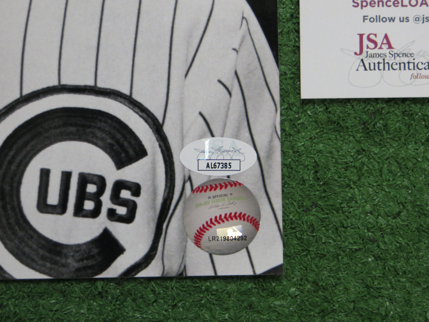 BURT HOOTON SIGNED CHICAGO CUBS 8x10 PHOTO JSA COA Dodgers Astros