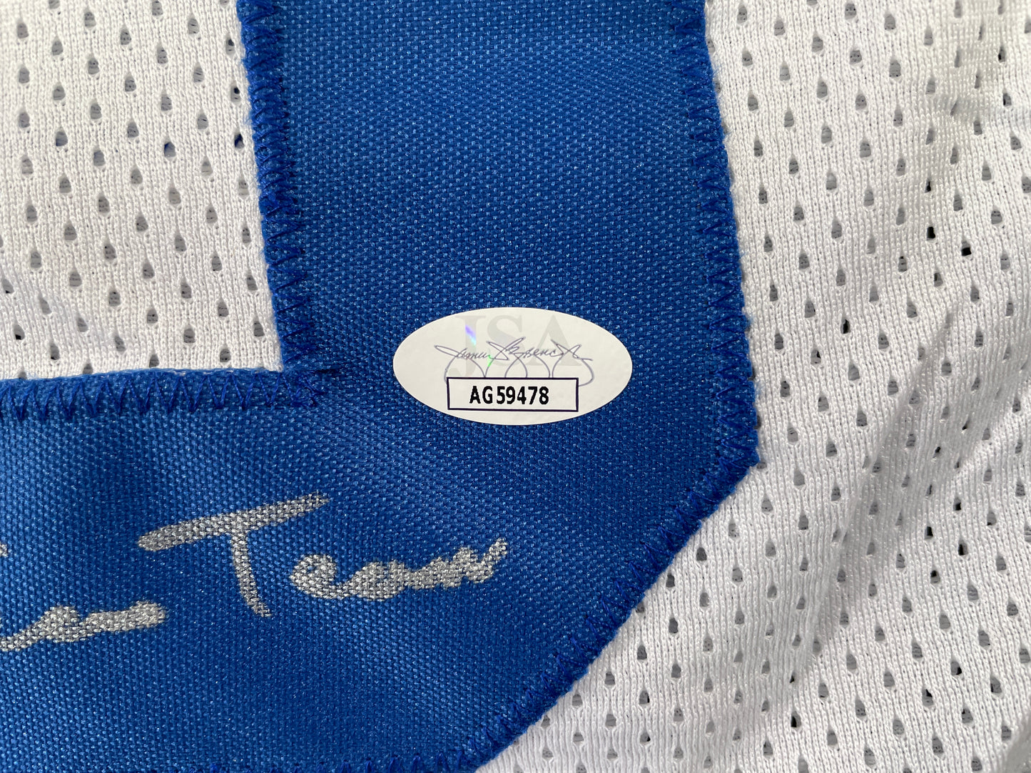 TONY HILL DALLAS COWBOYS SIGNED WHITE JERSEY w/SB Champ XII JSA COA