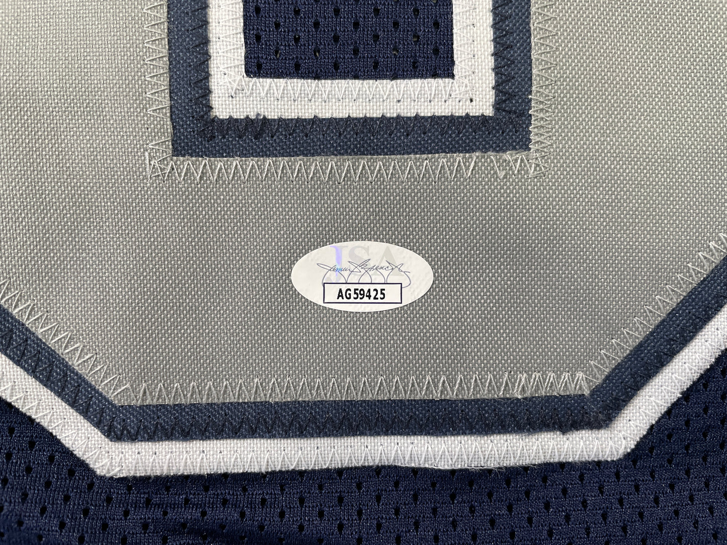 TONY HILL DALLAS COWBOYS SIGNED BLUE JERSEY size 3XL JSA COA