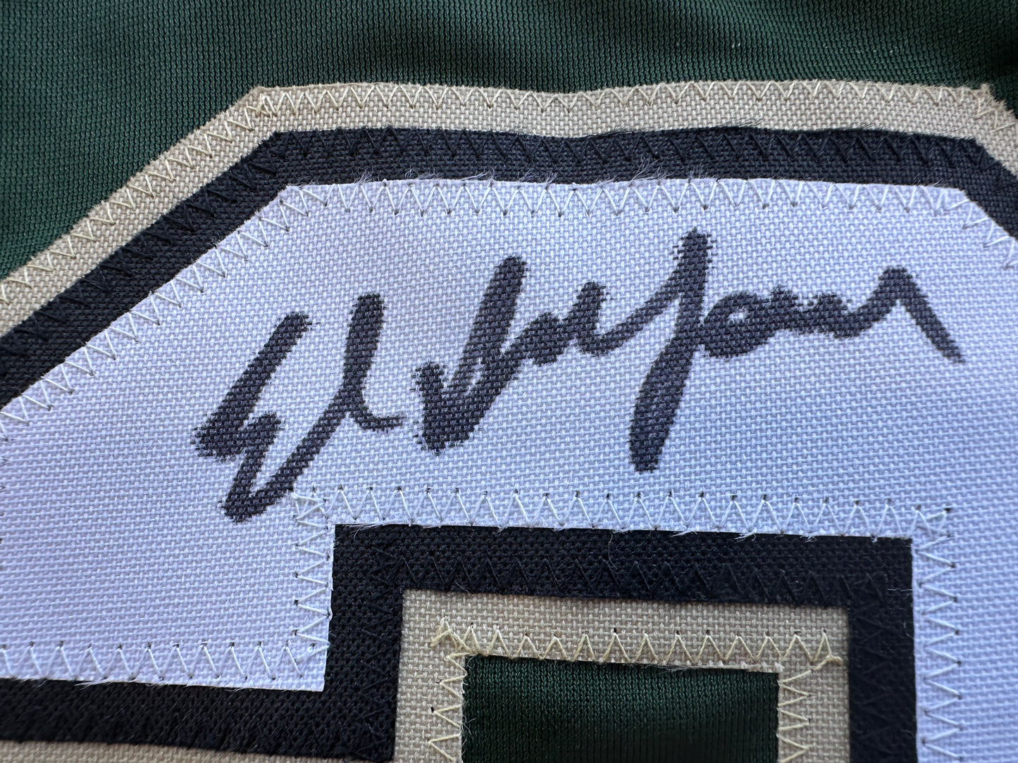 ED BELFOUR SIGNED GREEN HOCKEY JERSEY Dallas Stars BAS