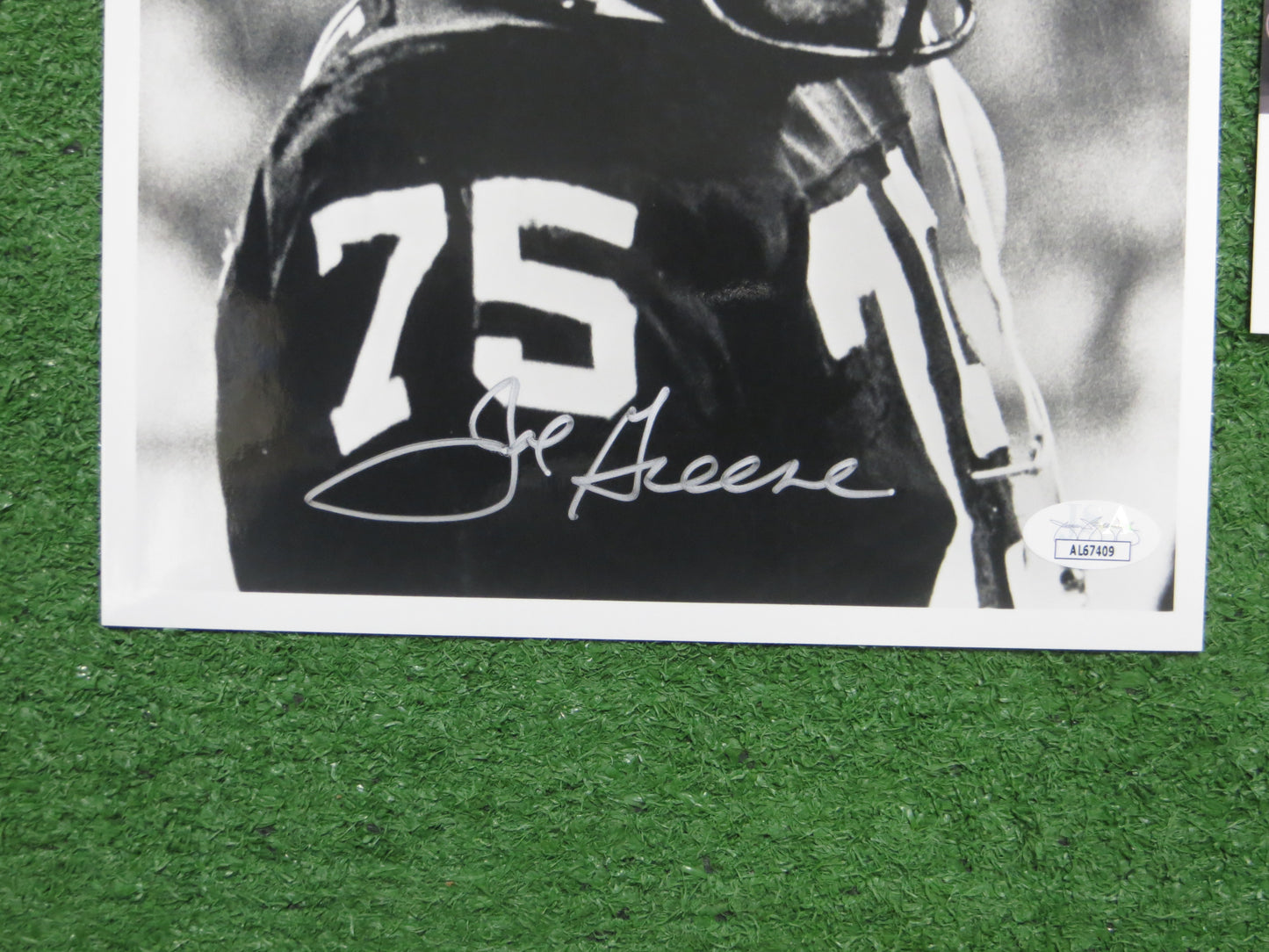 MEAN JOE GREENE PITTSBURGH STEELERS SIGNED PHOTO JSA COA