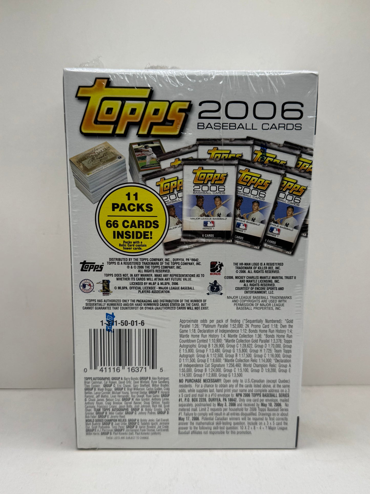 2006 Topps Baseball Series 1 Bonus Box