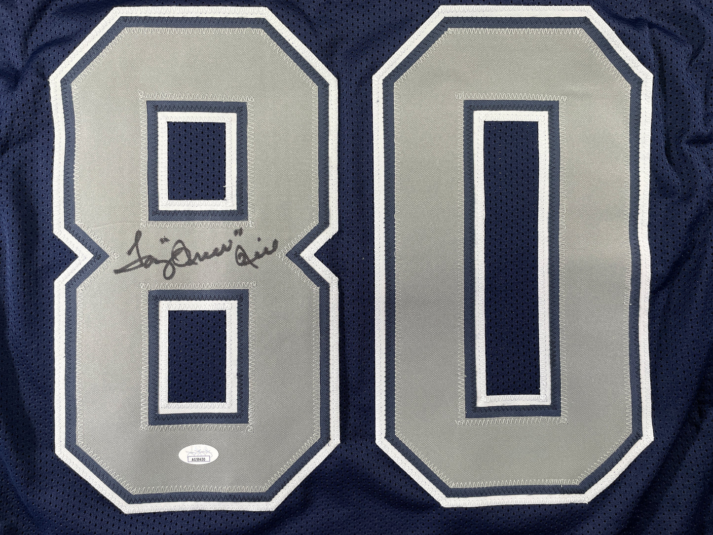 TONY HILL DALLAS COWBOYS SIGNED BLUE JERSEY size 3XL JSA COA