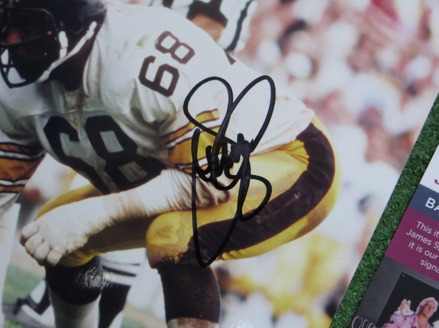 LC GREENWOOD PITTSBURGH STEELERS SIGNED 8x10 PHOTO JSA COA
