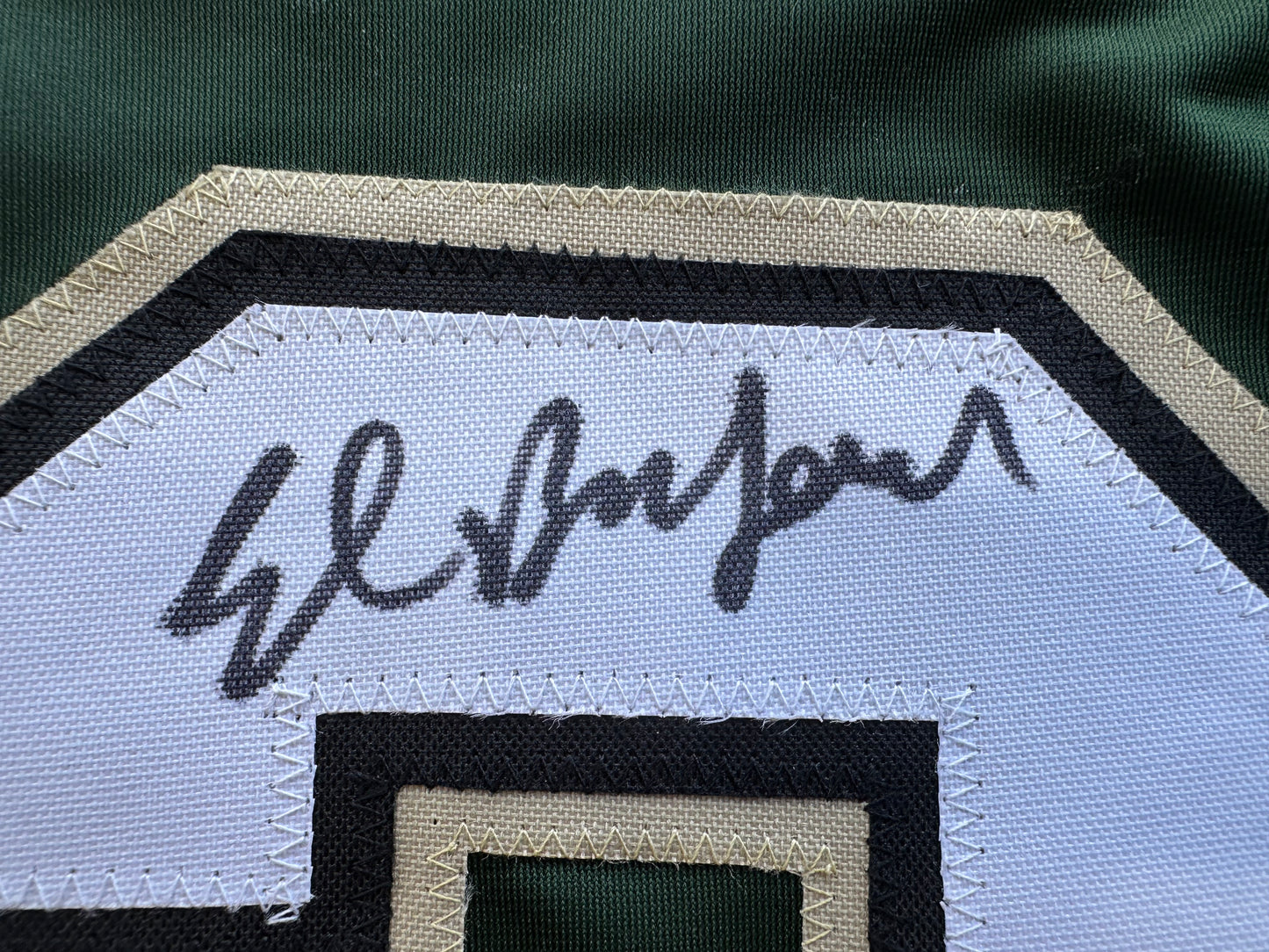 ED BELFOUR SIGNED GREEN HOCKEY JERSEY Dallas Stars BAS