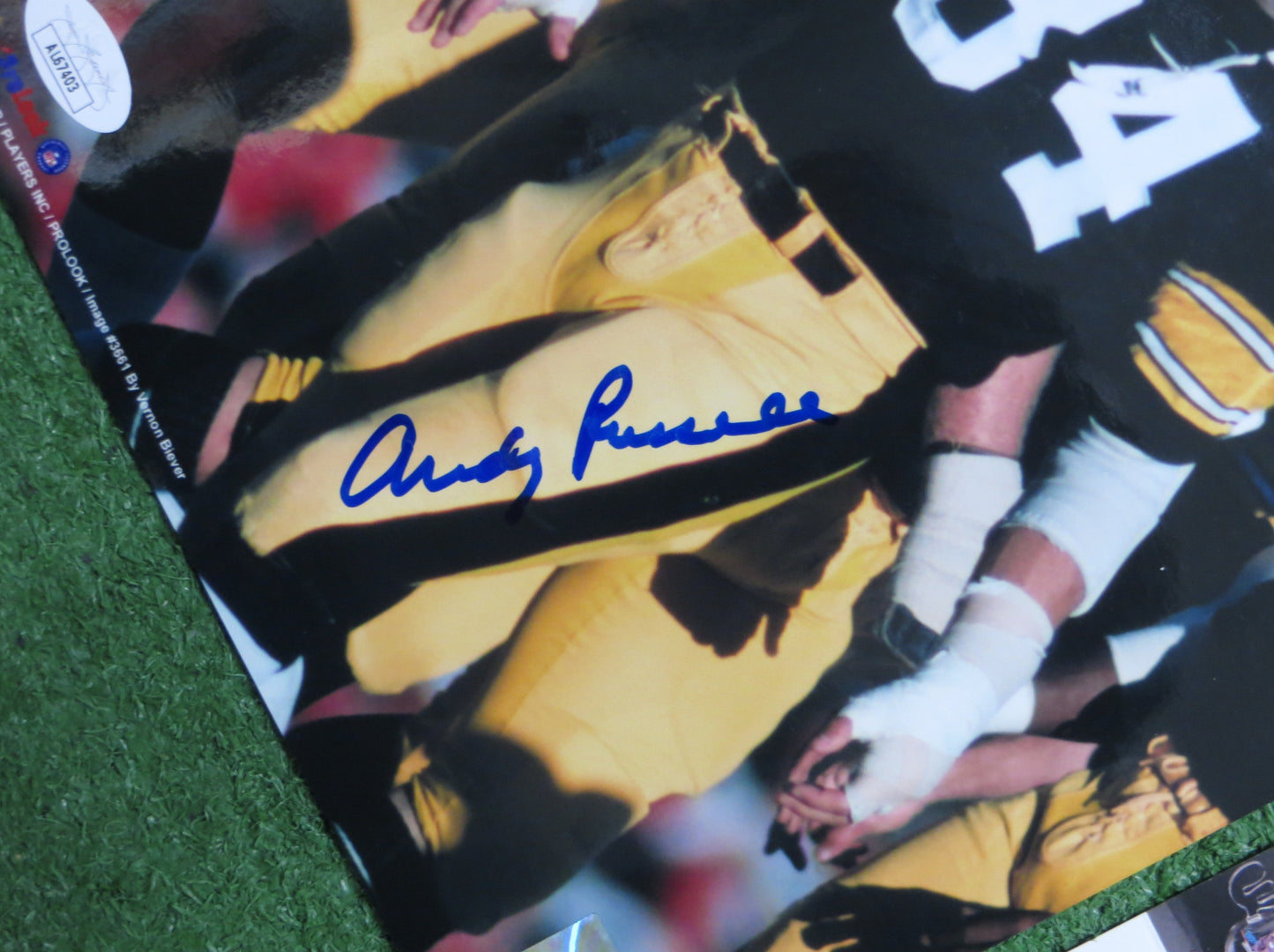 ANDY RUSSELL PITTSBURGH STEELERS SIGNED 8x10 PHOTO JSA COA