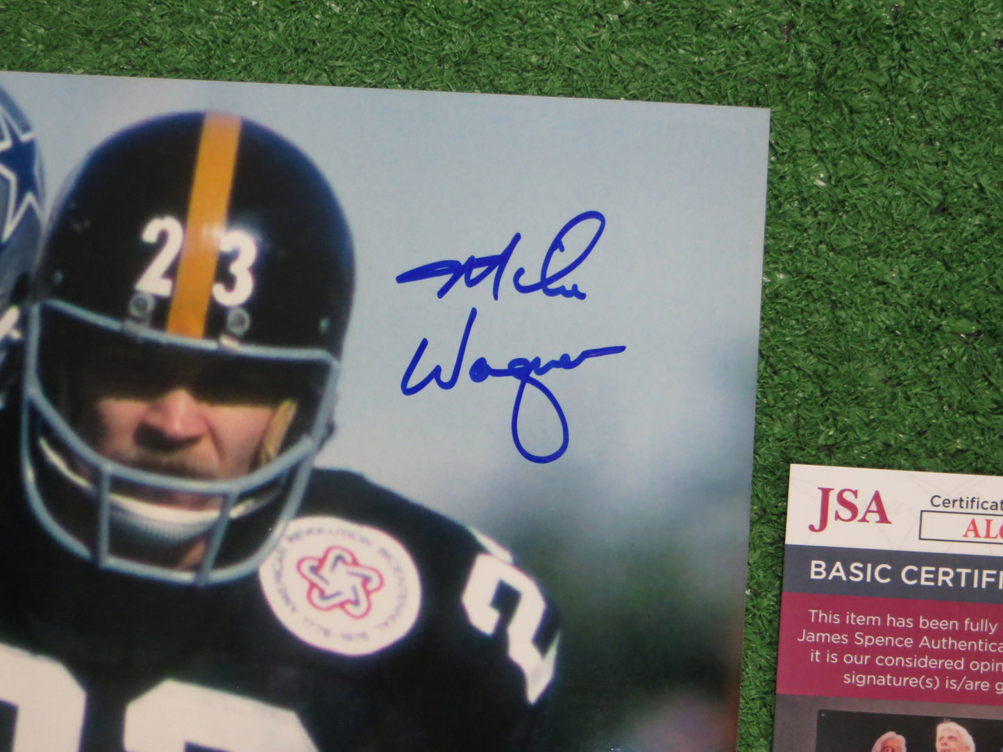MIKE WAGNER PITTSBURGH STEELERS SIGNED 8x10 PHOTO JSA COA